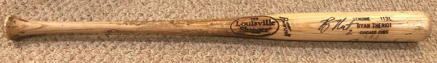 Ryan Theriot Autographed Signed Signed Louisville Slugger Game Issued/ Used Bat JSA