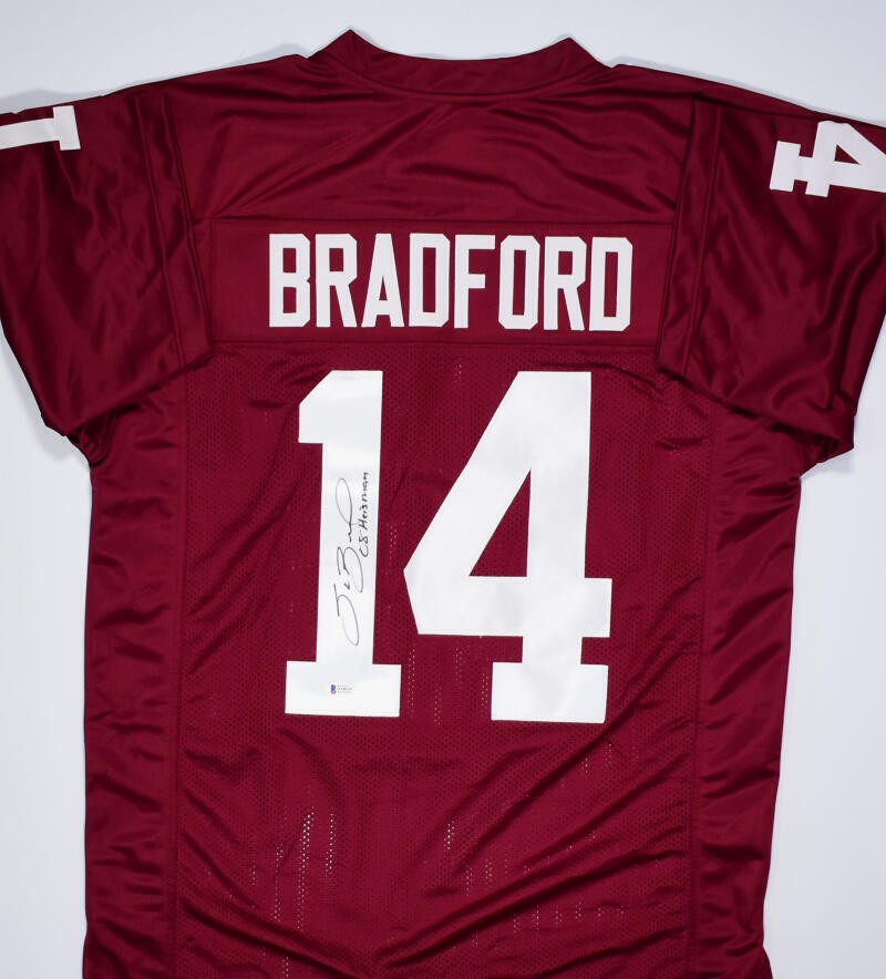 SAM BRADFORD AUTOGRAPHED ST. LOUIS RAMS THROWBACK JERSEY JSA