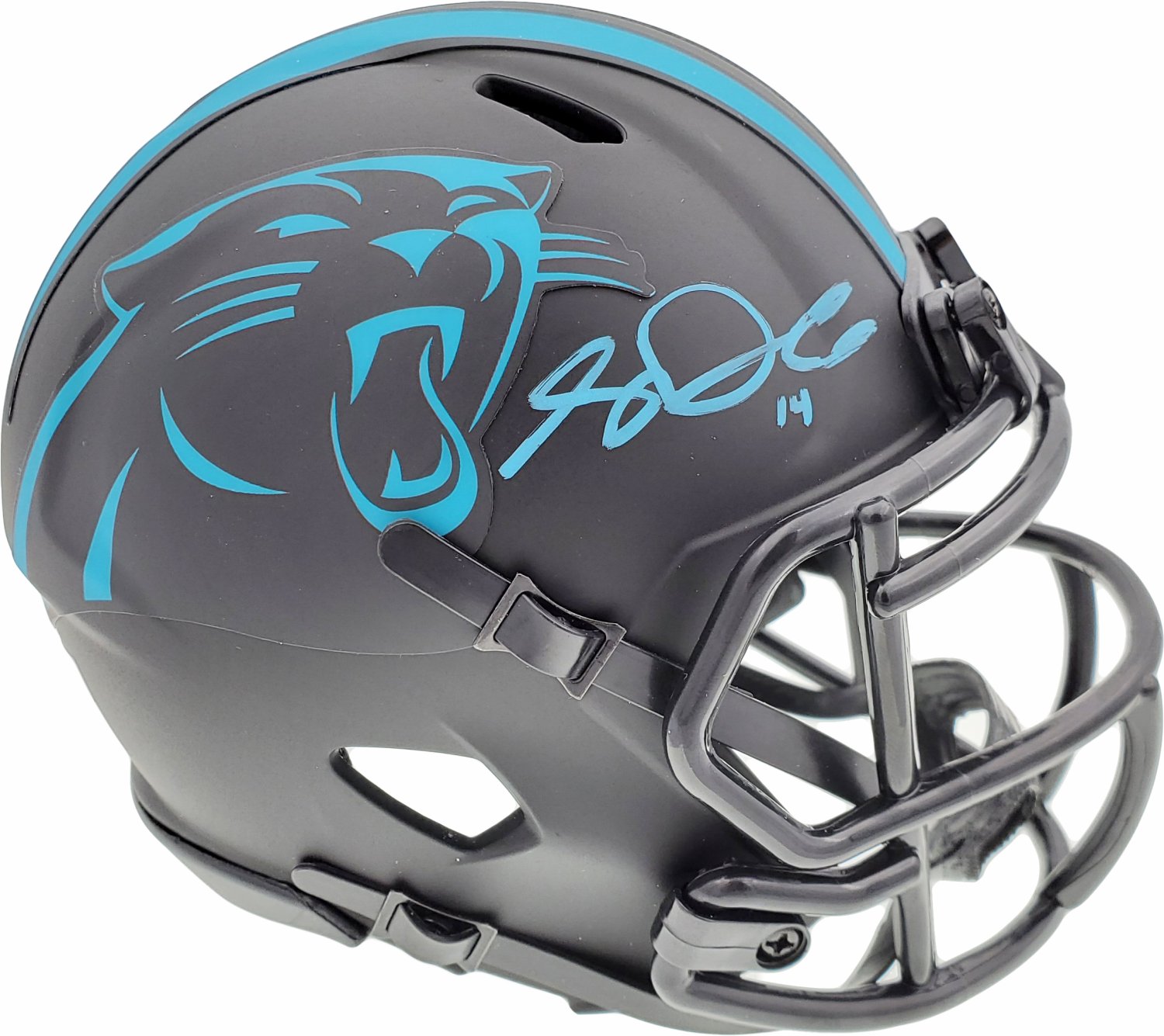 Sam Darnold Autographed Signed Carolina Panthers Eclipse Black