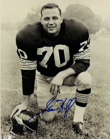 Sam Huff Autographed Signed Washington Football Vintage Sepia 8x10 Photo