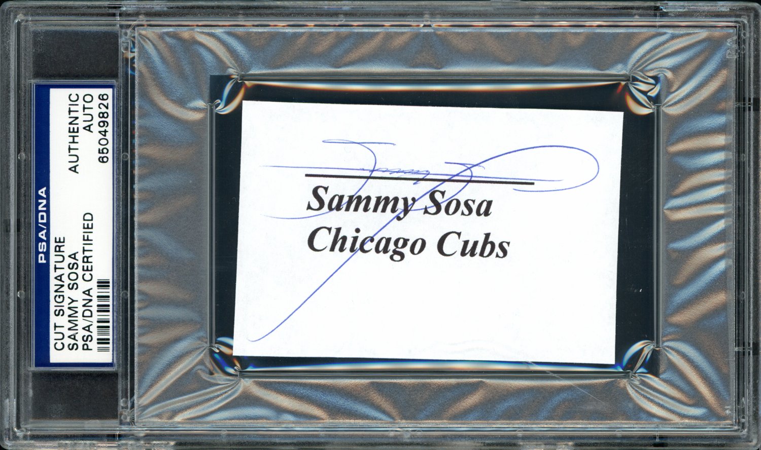 Sammy Sosa Autographed and Framed Chicago Cubs Jersey
