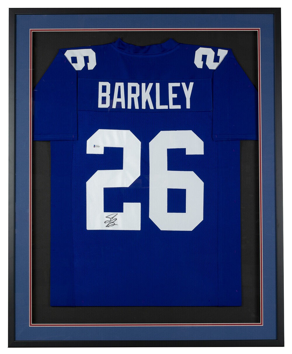 Saquon Barkley Signed Custom New York Giants Jersey Autographed