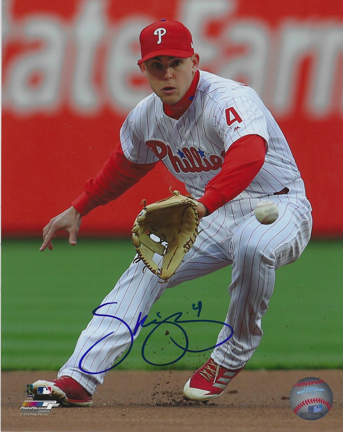 Scott Kingery Autographed Signed 8X10 Philadelphia Phillies Photo -  Autographs