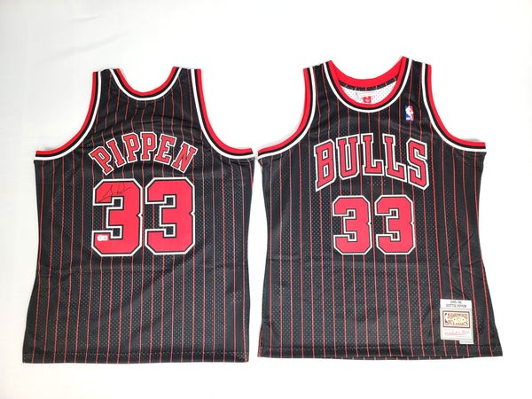 Scottie Pippen Autographed Framed Bulls Jersey
