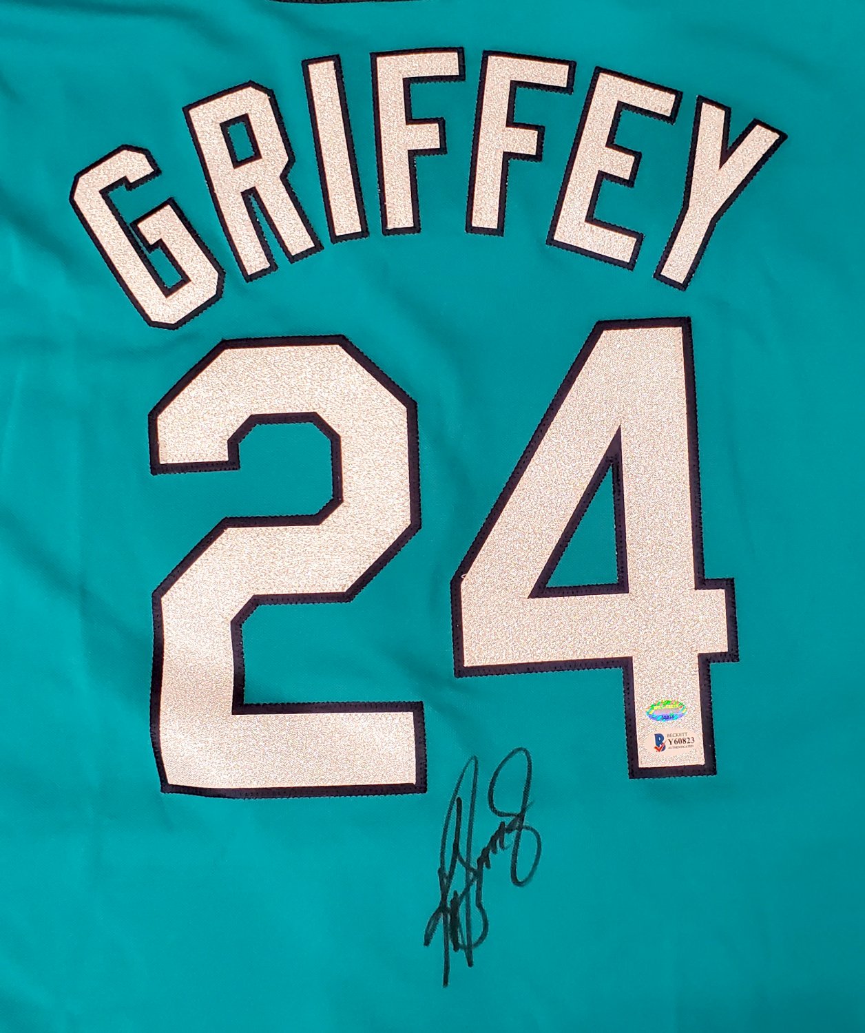 Seattle Mariners Ken Griffey Jr. Autographed Signed Teal Majestic