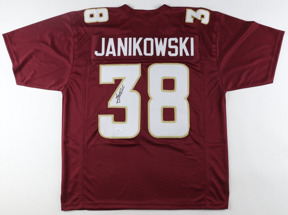 Sebastian Janikowski Autographed Signed Fsu Seminoles Jersey (JSA COA)  Florida State Kicker