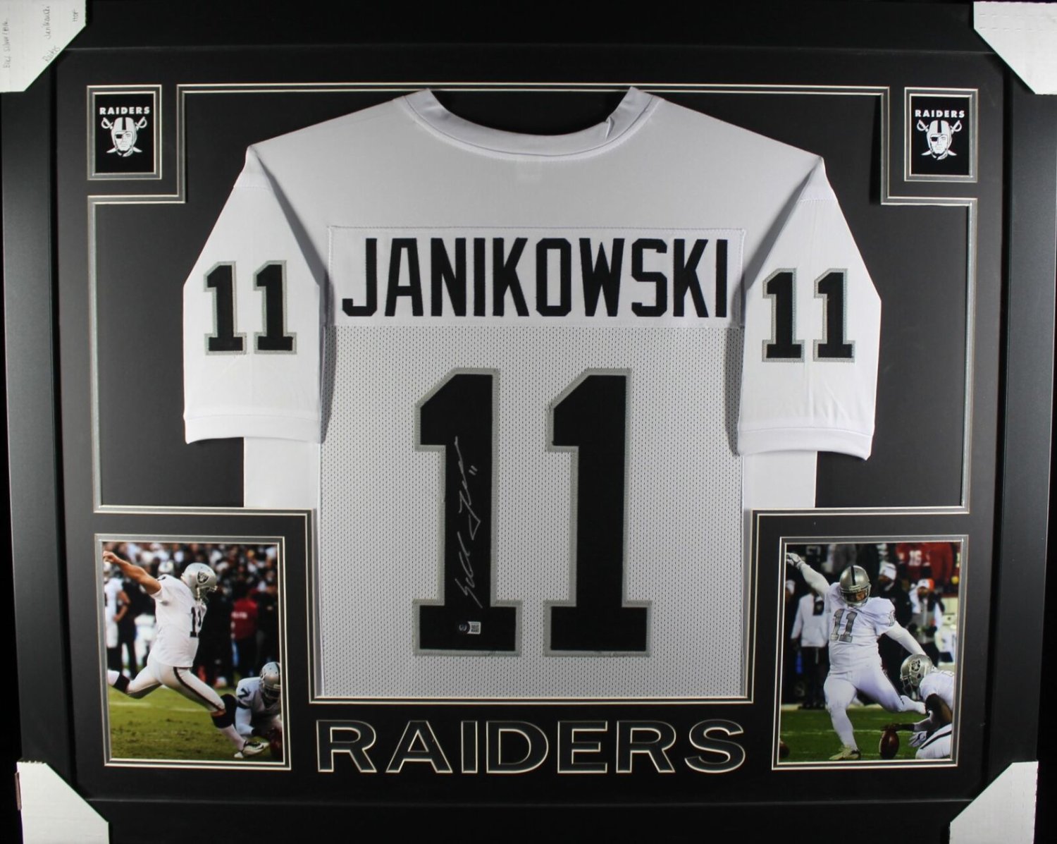 Sebastian Janikowski Autographed Signed Pro Style Framed White Xl