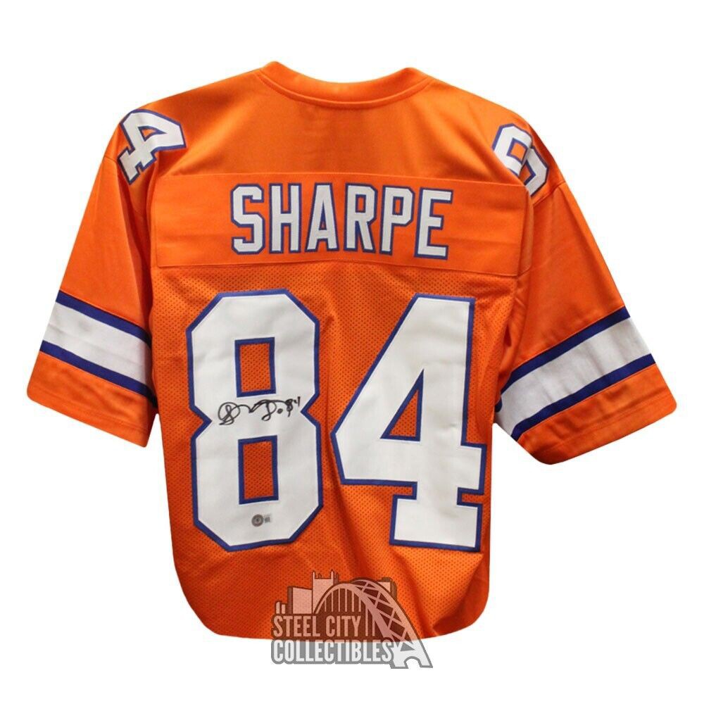 Shannon Sharpe Autographed Signed Denver Custom Orange Football Jersey -  Beckett