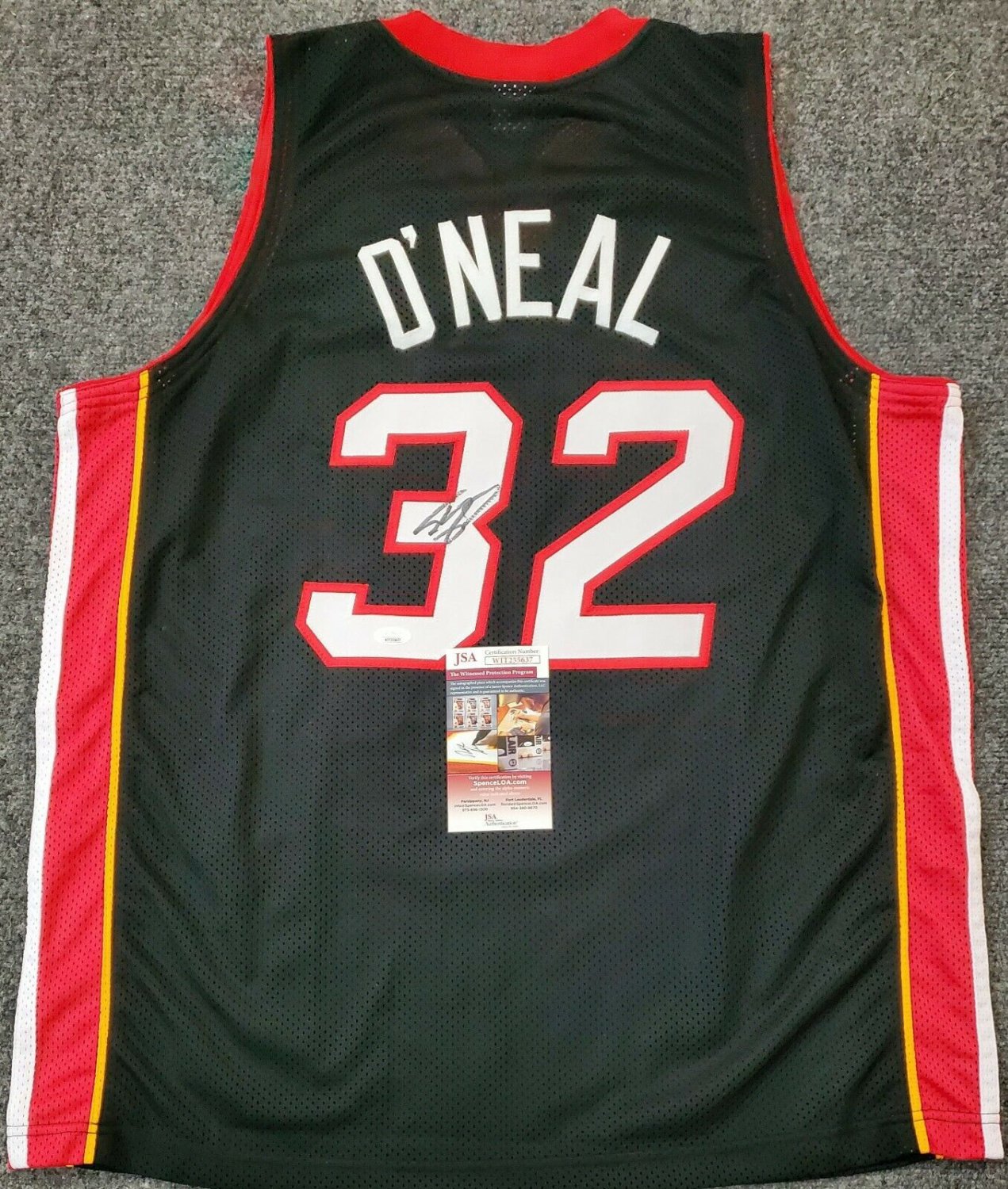 Shaquille O'neal Autographed Signed Miami Heat Signed Jersey JSA COA
