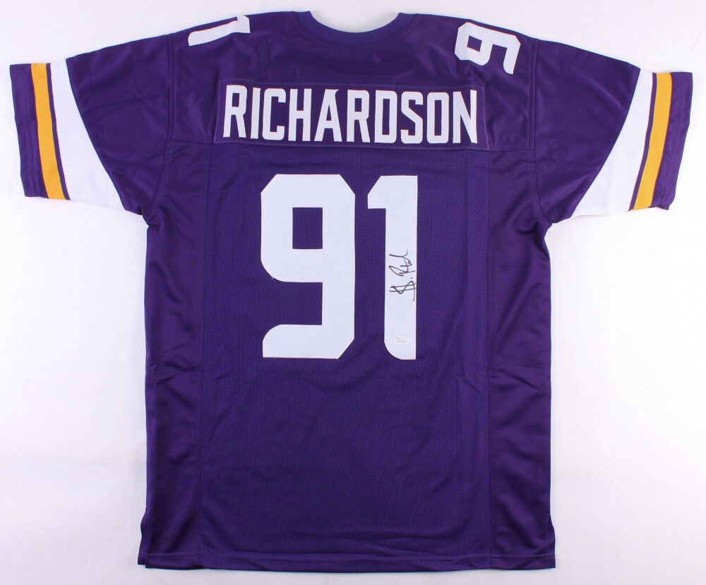 Sheldon Richardson Autographed Signed Vikings Jersey (JSA COA