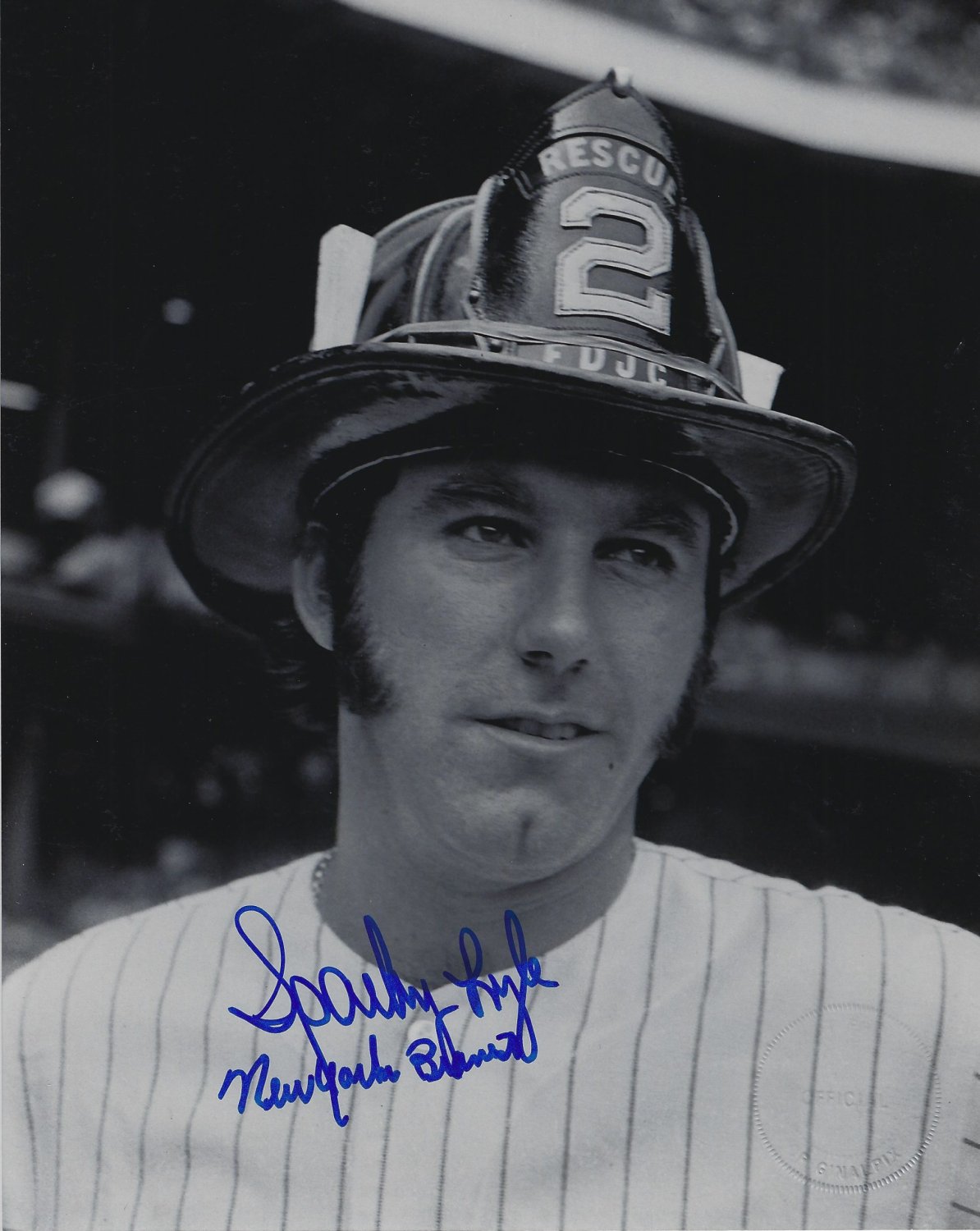 Sparky Lyle Autographed Photograph - 8x10