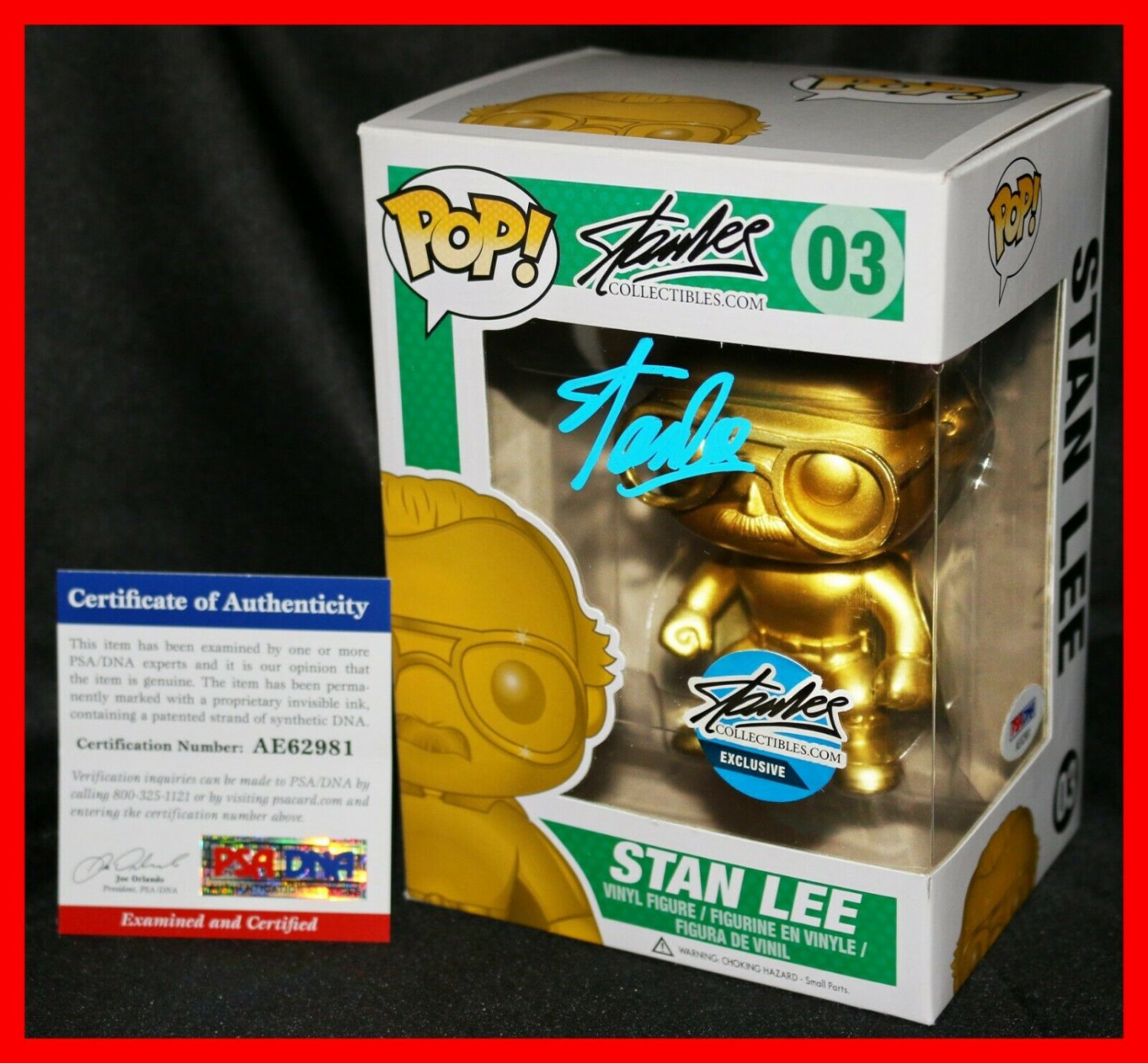 stan lee funko pop gold