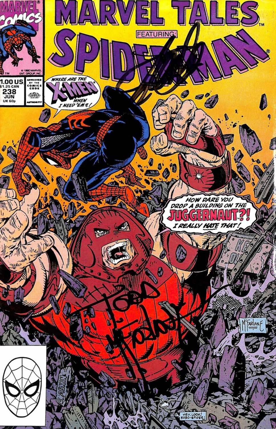 signed todd mcfarlane