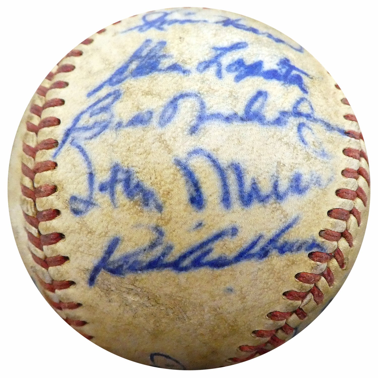 Stan Musial Autographed Signed 1950 Spring Training Official Baseball With  20 Total Signatures Including & Enos Slaughter Beckett Beckett