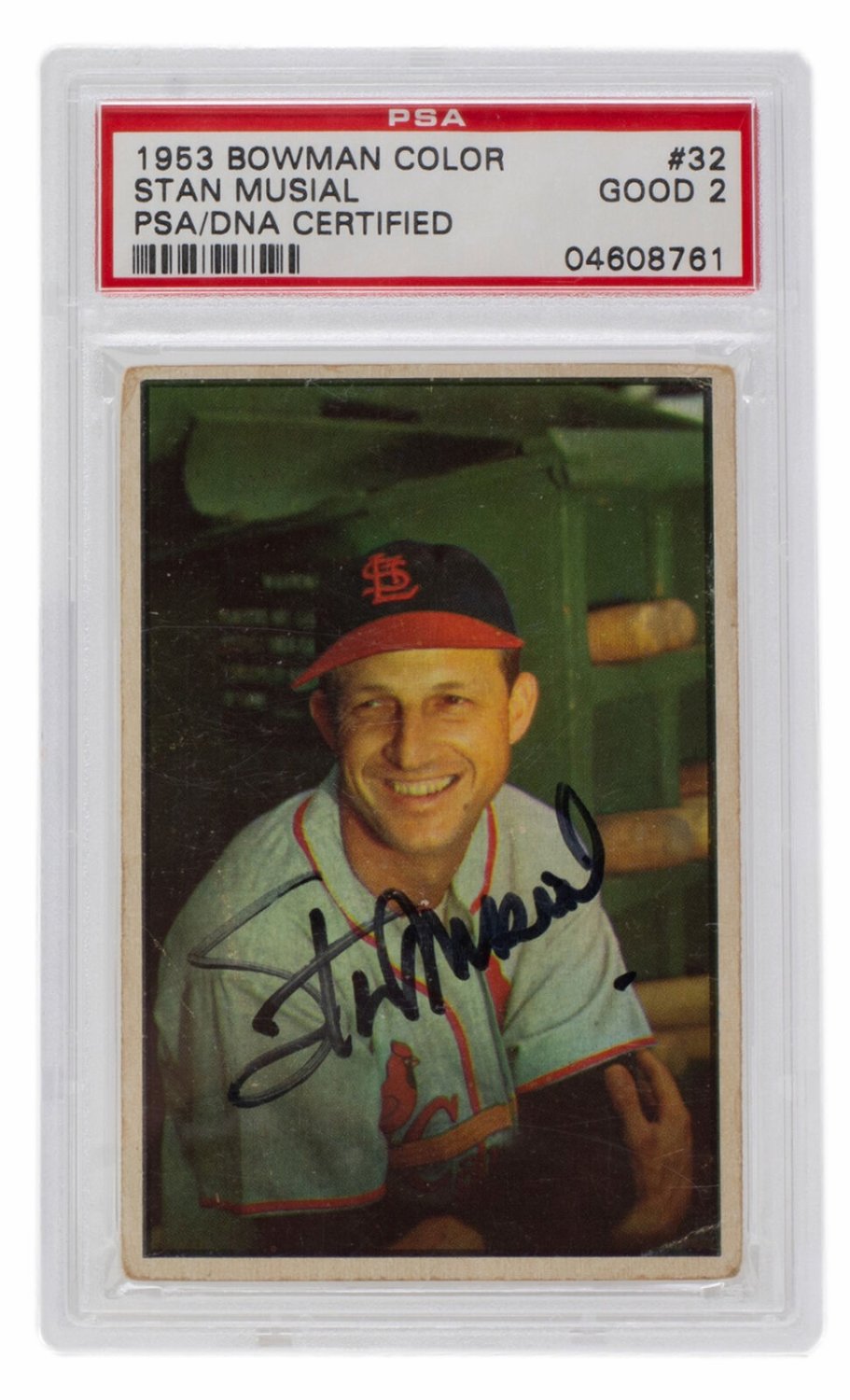 Stan Musial Autographed Signed 1953 Bowman #32 St. Louis Cardinals