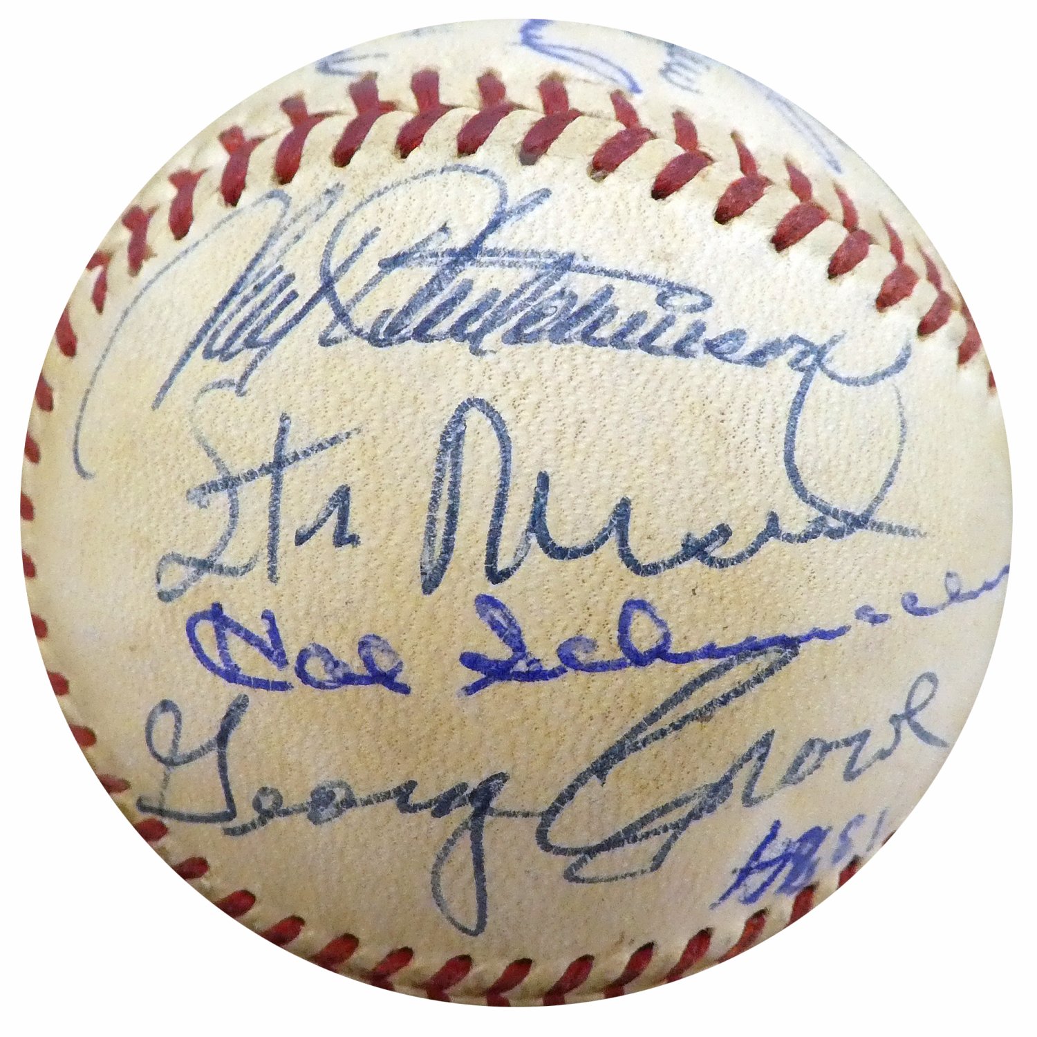 Stan Musial Autographed Signed 1960 St. Louis Cardinals, Pittsburgh Pirates  & Cincinnati Reds Official Baseball With 28 Total Signatures Including &  Bob Gibson Beckett Beckett