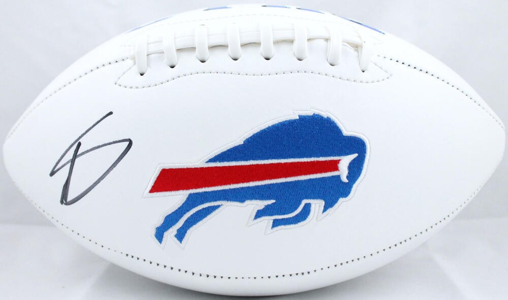 Stefon Diggs Autographed Signed Buffalo Bills Logo Football - Beckett