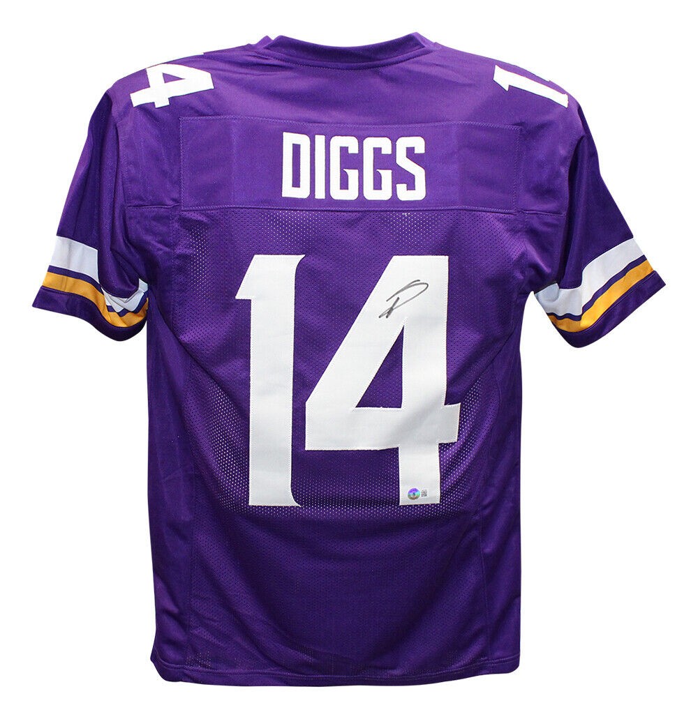 Stefon Diggs Autographed Signed Minnesota Vikings Purple Pro-Style Xl Jersey  Beckett