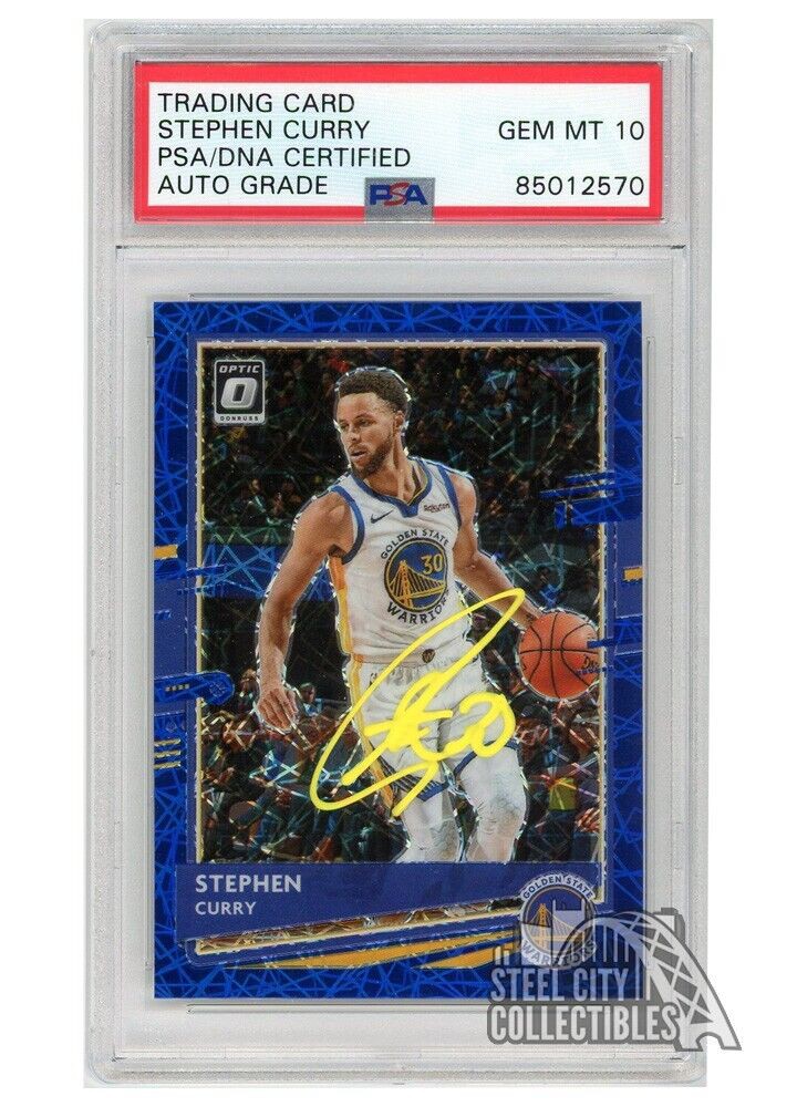 Stephen Curry signed jersey PSA/DNA Auto Grade 10 Autographed