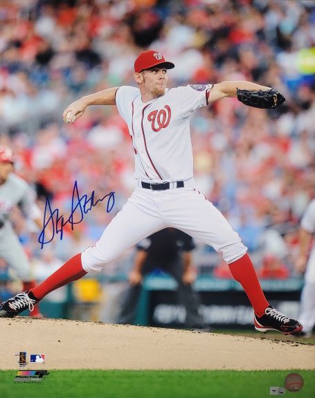 Signed Stephen Strasburg Jersey and Ball