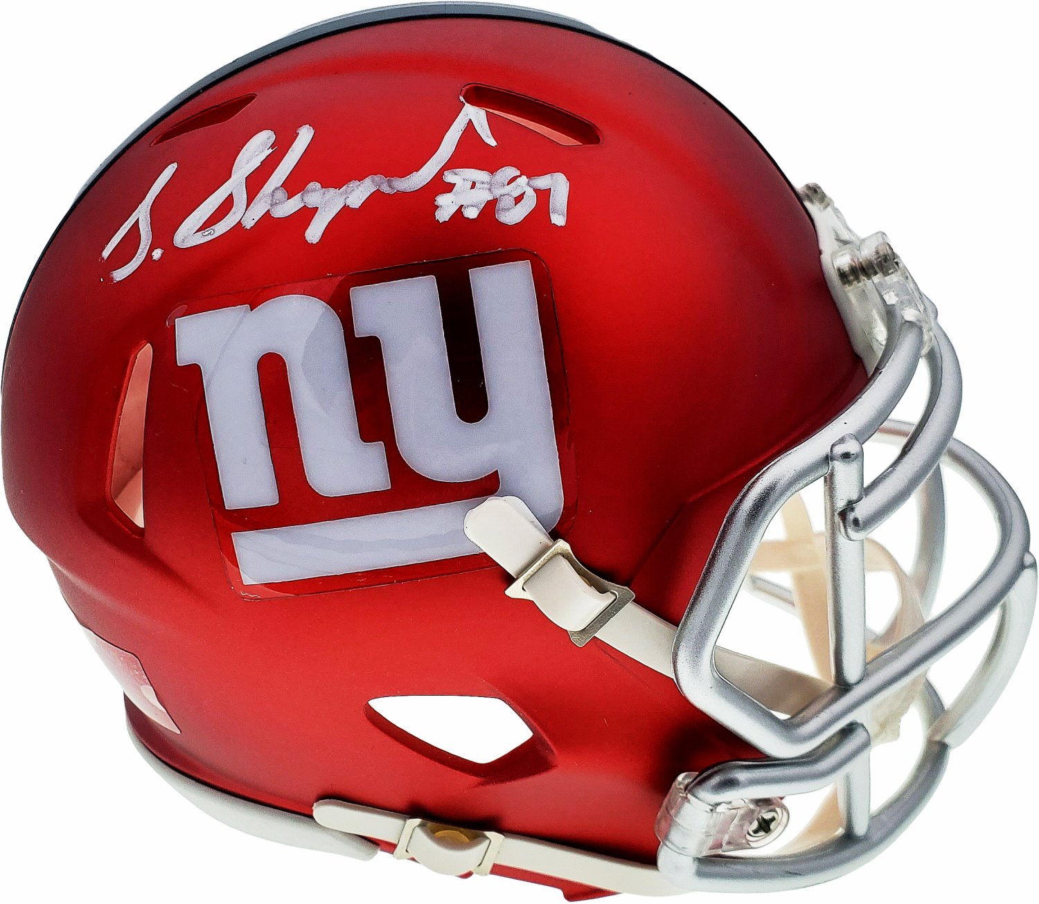 Sterling Shepard Autographed Signed New York Giants Red Blaze