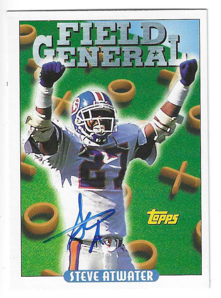 Steve Atwater Autographed Signed Denver Broncos 1993 Topps Card #292 -  Autographs