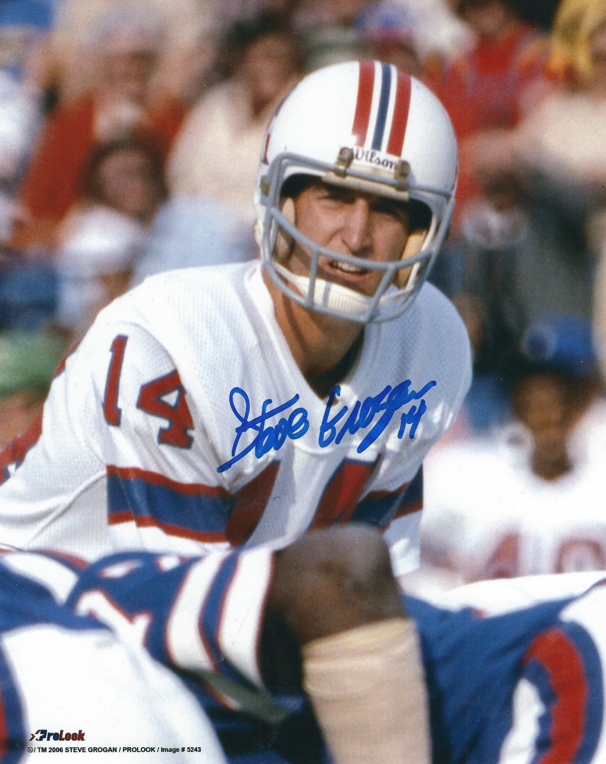 Steve Grogan Autographed Signed 8X10 New England Patriots Photo - Autographs