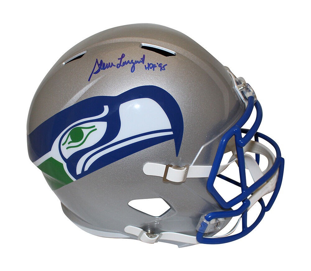 Steve Largent Autographed Signed Seattle Seahawks F/S 83-01 Speed Helmet  Beckett