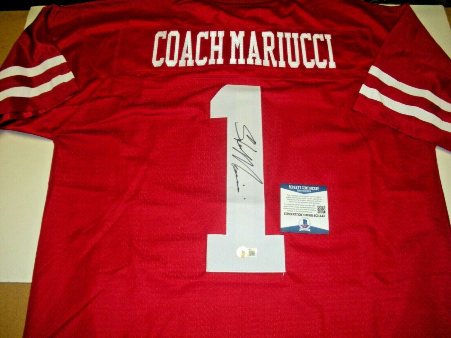 Steve Mariucci Autographed Signed Sanfran 49Ers Beckett/COA