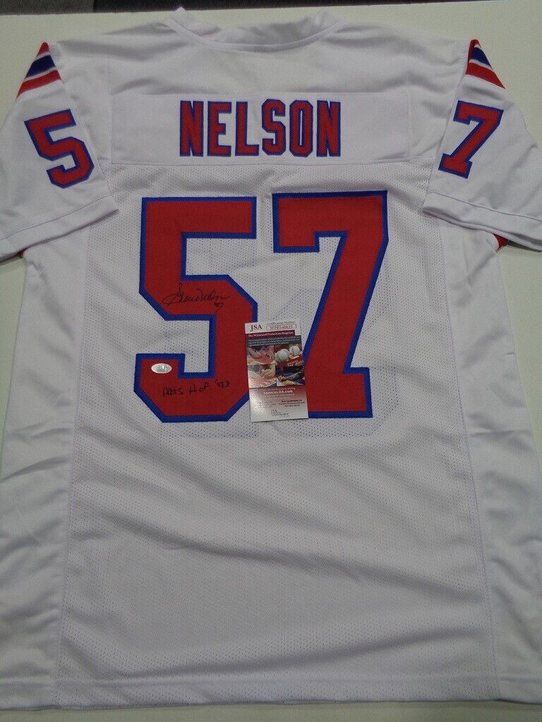 Steve Nelson Autographed Signed New England Patriots Jersey