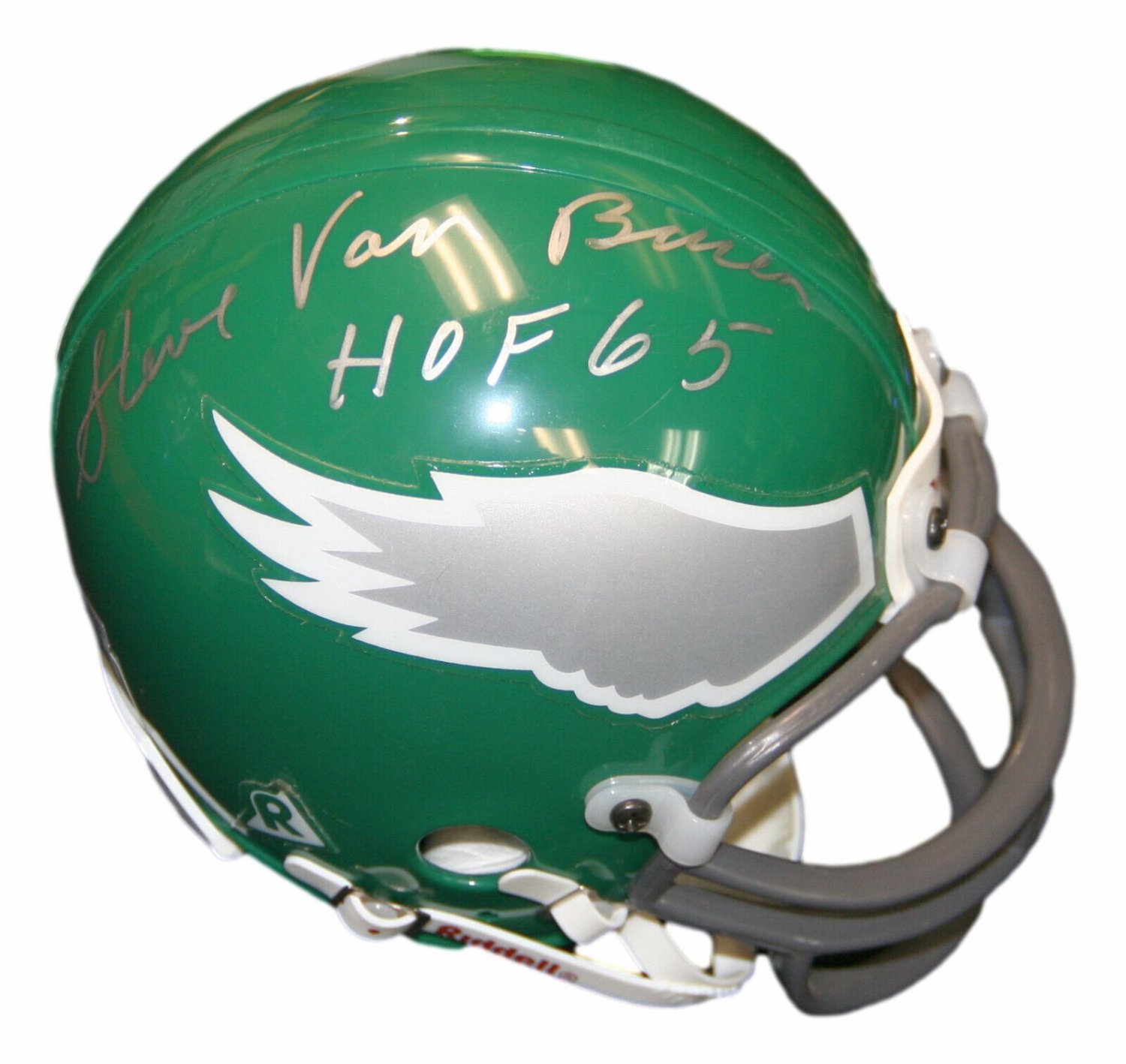 Steve Van Buren Autographed Signed Eagles Mini Helmet Riddell