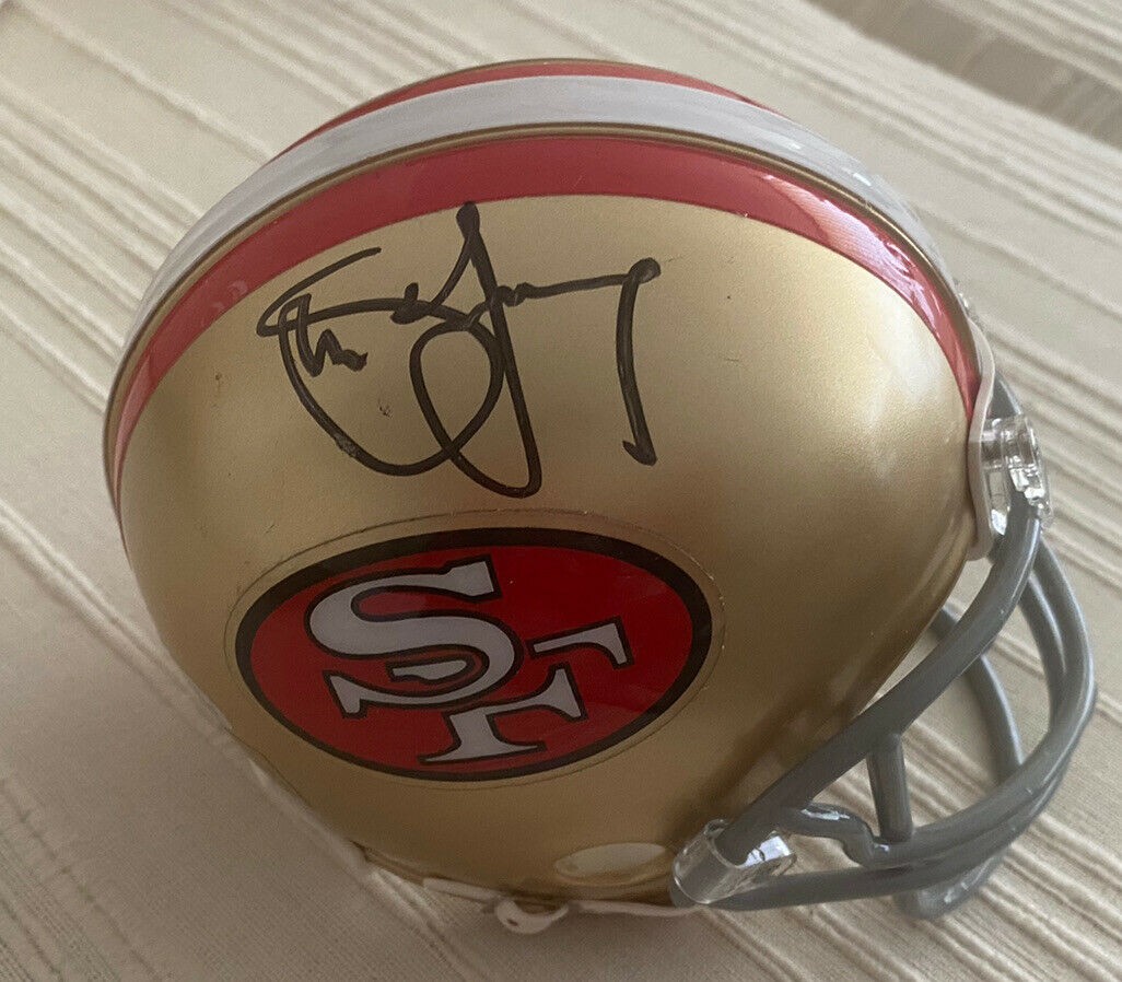 steve young autographed helmet
