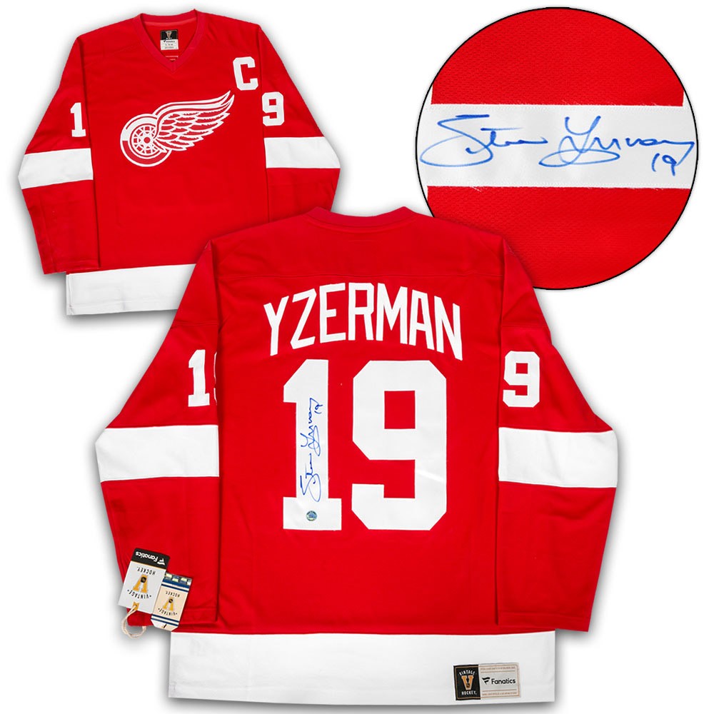 Steve Yzerman NHL Original Autographed Jerseys for sale