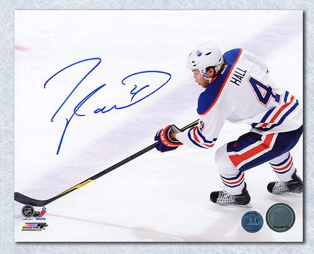 Taylor Hall Signed / Autographed Action Photo 8x10 Frame