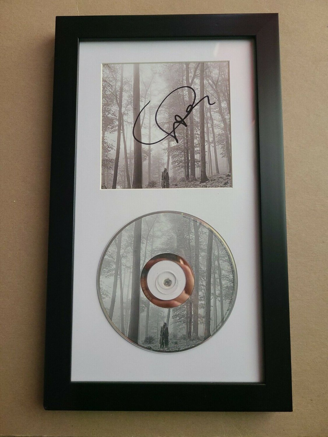 Taylor Swift Autographed Signed & Framed Folklore Cd ...