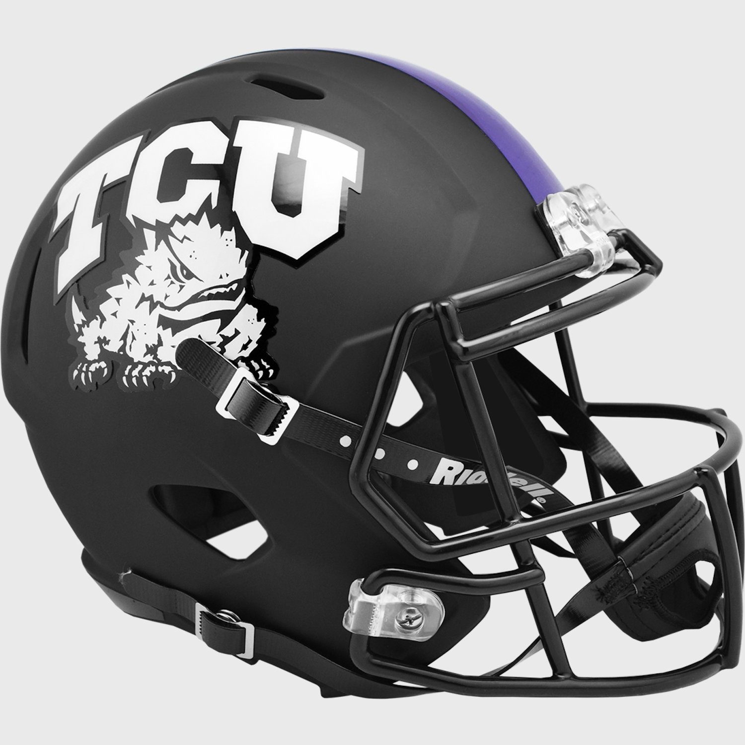 TCU Horned Frogs Speed Replica Football Helmet Matte Black SALE