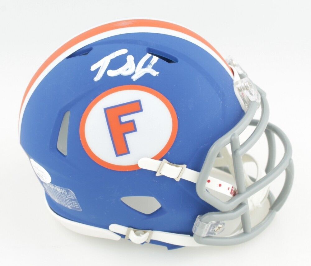 Tedarrell Slaton Autographed Signed Florida Gators Mini Helmet (JSA COA)  Green Bay Packer Dt