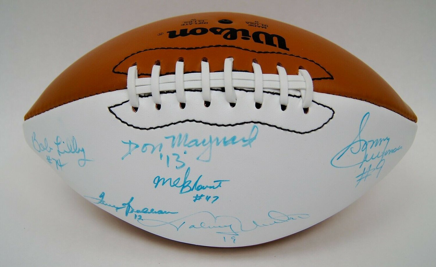 Terry Bradshaw Autographed Signed 6 Player NFL Football ...