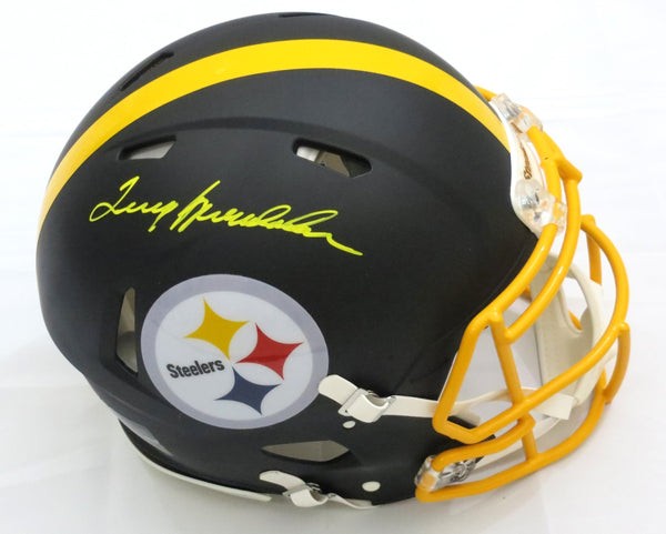 Terry Bradshaw Autographed Signed Pittsburgh Steelers Riddell Matte Black  Speed Authentic Helmet Beckett Witnessed