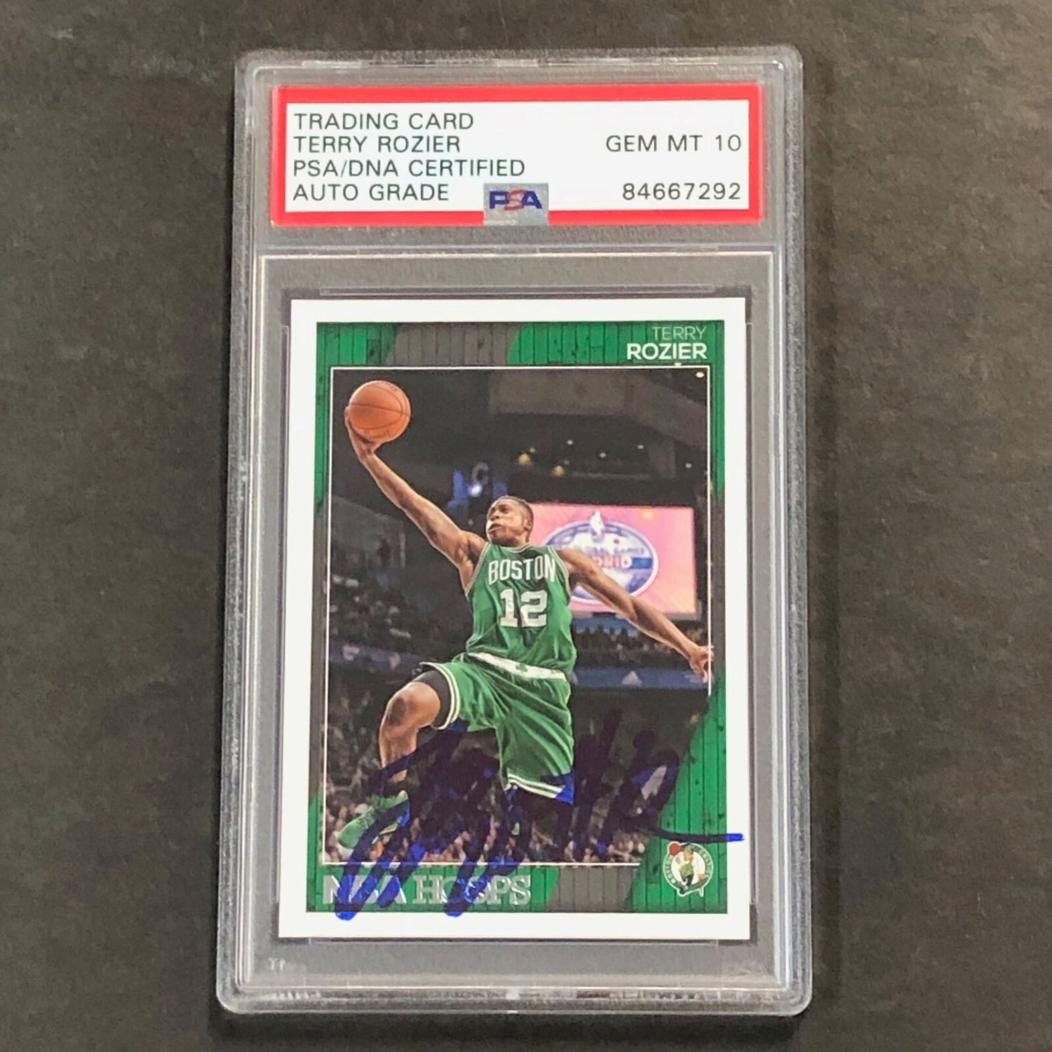 Terry Rozier Autographed Signed 2016-17 NBA Hoops #175 Card Auto