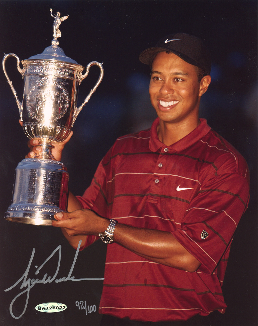Tiger Woods Autographed Signed 8x10 Photo 2002 Us Open ...