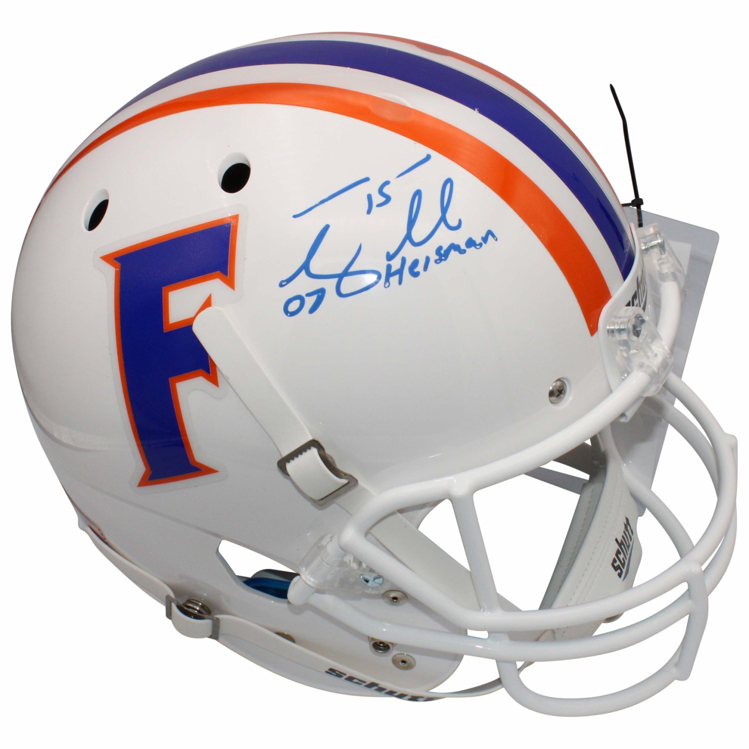 Tim Tebow Autographed Signed Florida Gators Schutt White Full Size Replica  Helmet with 07 Heisman Inscription - JSA Authentic