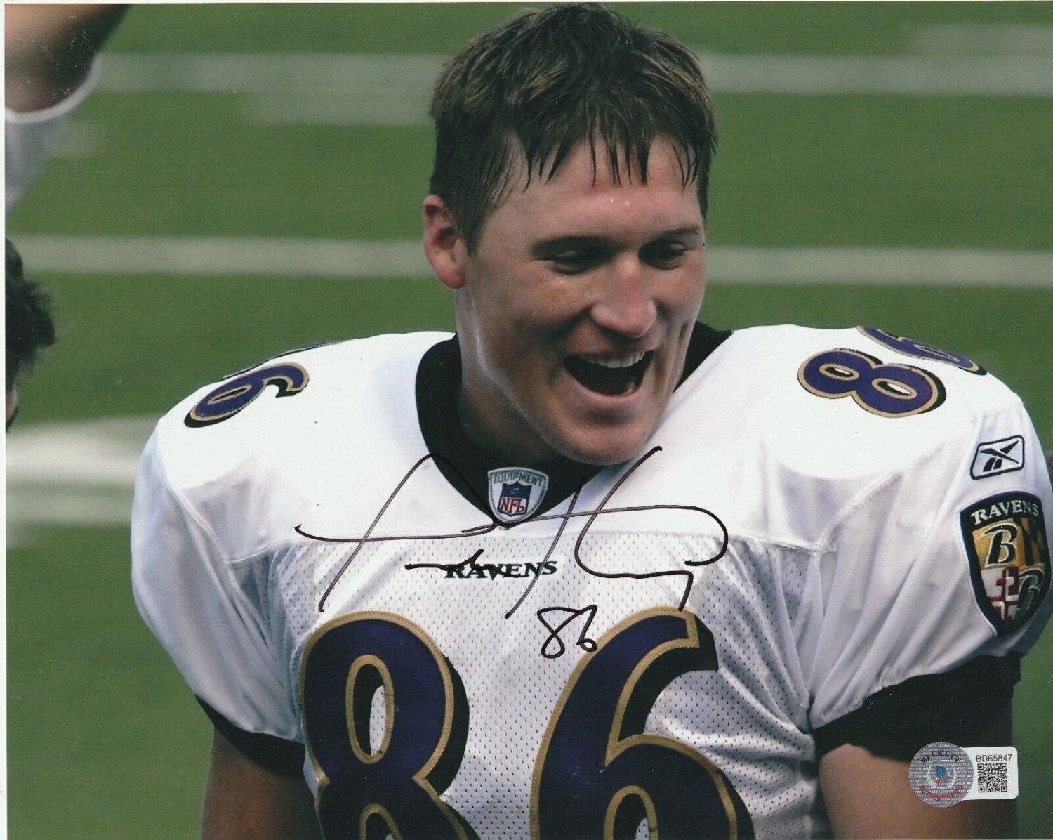 Todd Heap Autographed Signed Baltimore Ravens 8X10 Photo With