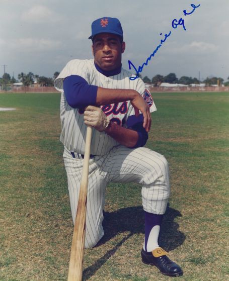Tommie Agee Autographed Signed 8X10 New York Mets Photo - Autographs