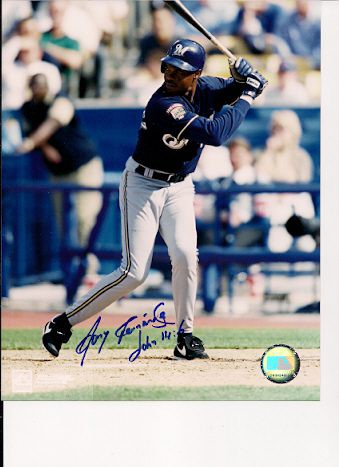 Tony Fernandez Autographed Card