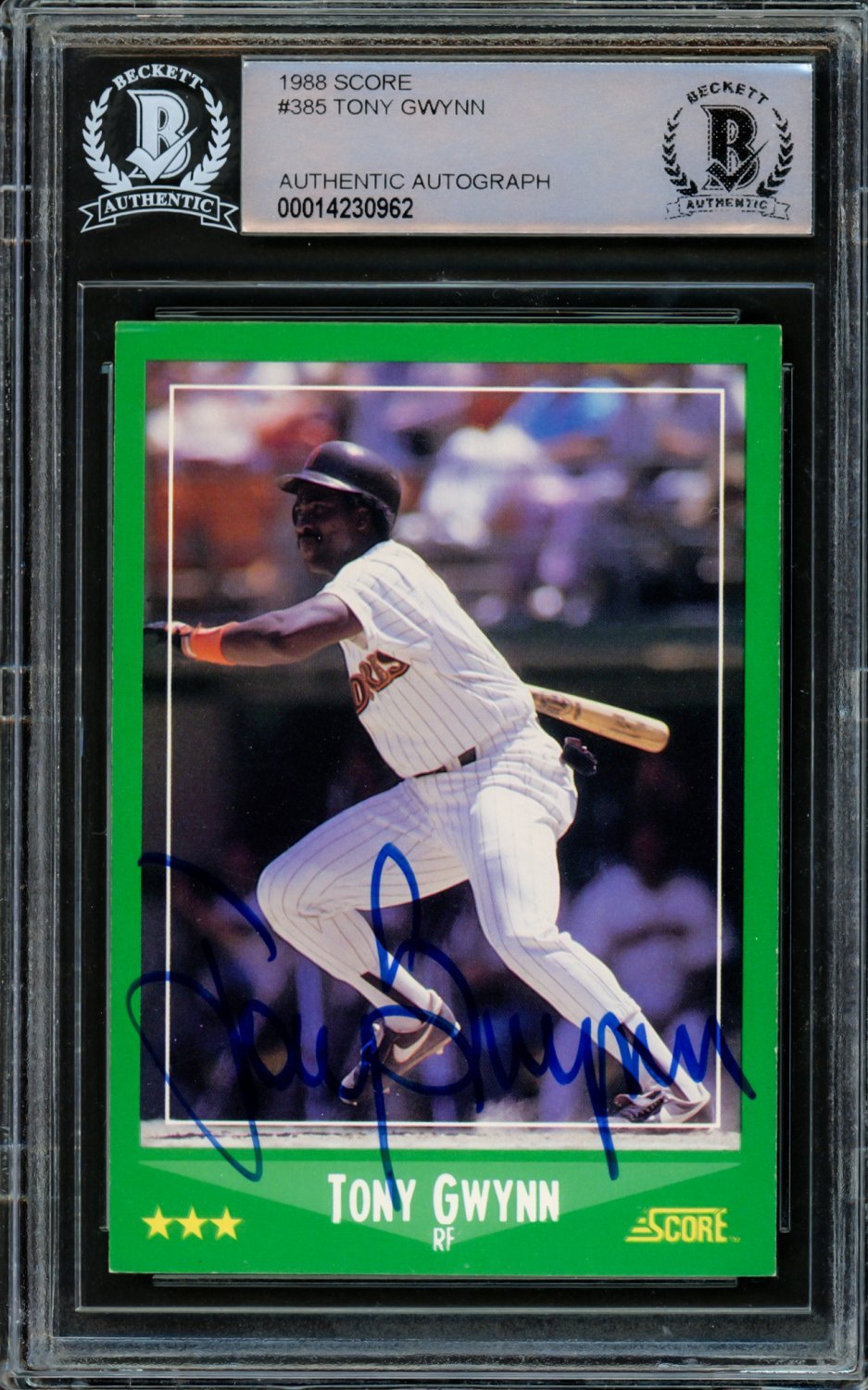 Tony Gwynn Signed 1988 Score #385 Baseball Card Padres HOF Autograph  PSA/DNA - Baseball Slabbed Autographed Cards at 's Sports  Collectibles Store