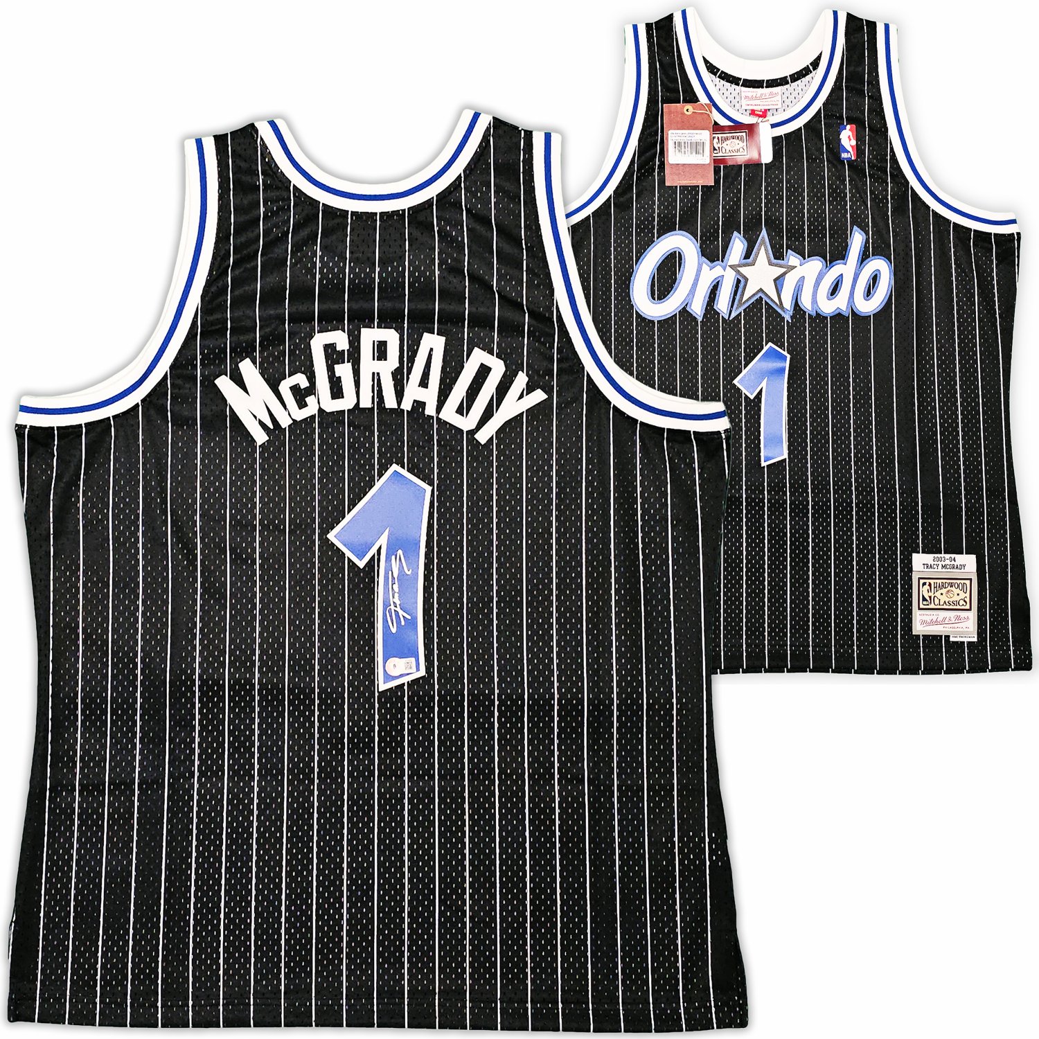 Tracy McGrady Orlando Magic Autographed White Mitchell & Ness 2003-2004 NBA  All-Star Game Swingman