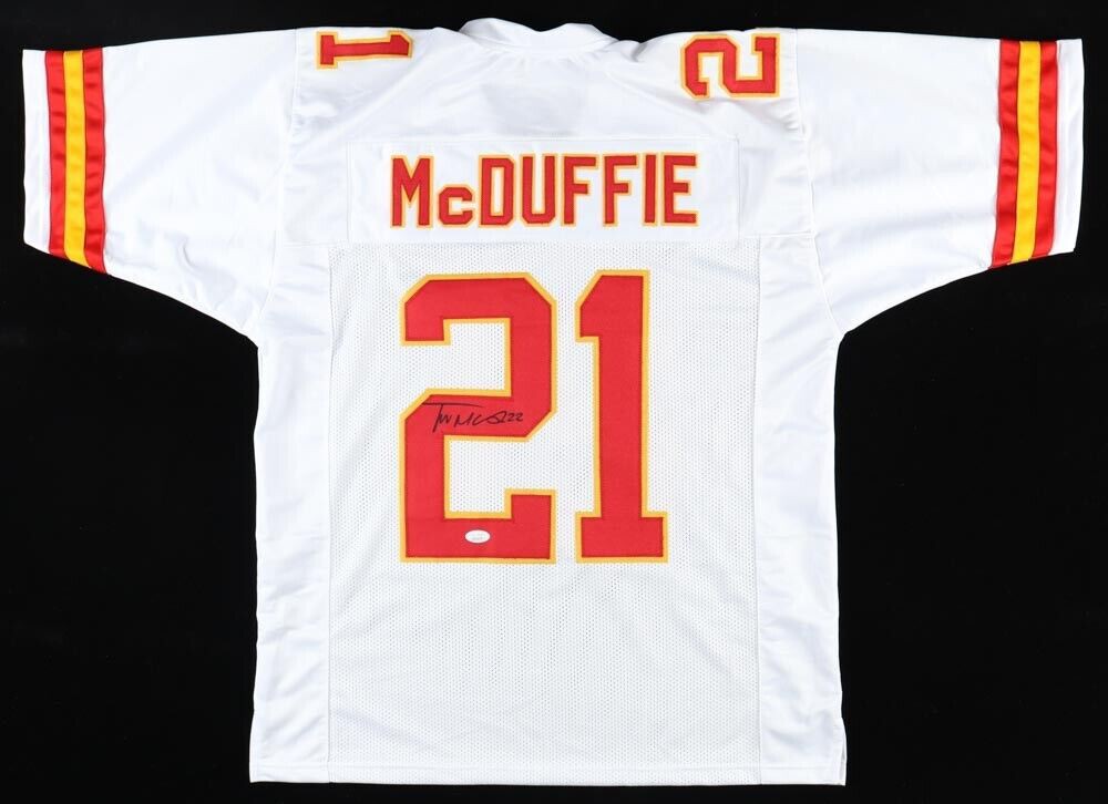 Framed Kansas City Chiefs Trent Mcduffie Autographed Signed Jersey