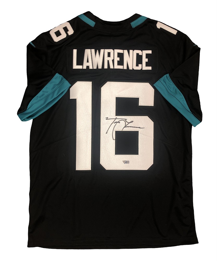 Trevor Lawrence Autographed Signed Jacksonville Jaguars Black #16 Nike  Jersey - Fanatics Authentic