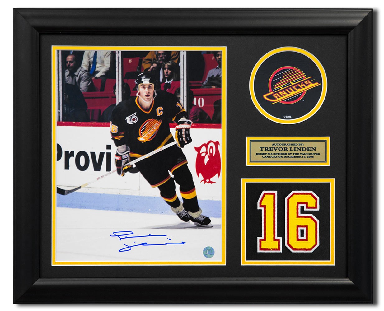 vancouver canucks team signed jersey